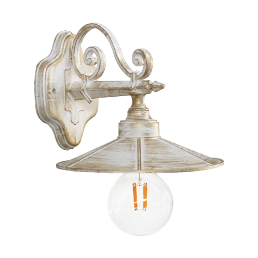 Φωτιστικό τοίχου  LP-150ΑΚ Λευκό-Μπρονζέ  Heronia – 07-1324