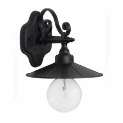 Απλίκα επιτοίχια LP-150AK-M  Μαύρο  Heronia – 07-1210
