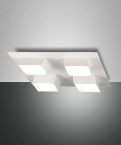 Φωτιστικό Οροφής  Fabas Luce Lucas LED 48W  Λευκό Dimmable  4160lm Θερμό 3000K – 3601-84-102