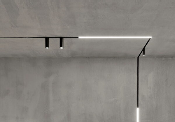 Μαγνητική Ράγα Οροφής/Κρεμαστή 48V Μαύρη Ματ 1Μ  ACA – MS1MB