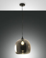 Κρεμαστό Φωτιστικό   Fabas Luce Maia E27 Φιμέ     – 3490-40-126