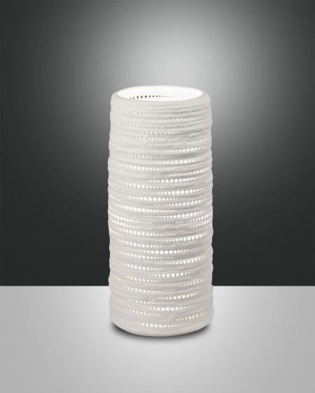 Επιτραπέζιο Φωτιστικό   Fabas Luce Marbella E27 Λευκό Με Διακόπτη    – 3527-30-102