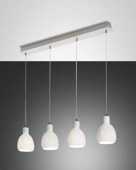 Κρεμαστό Φωτιστικό   Fabas Luce Marina 4X E27 Λευκό     – 3534-49-102