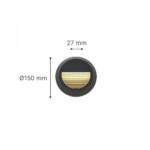 it-Lighting Maroon LED 2W 3CCT Outdoor Wall Lamp Grey D:15cmx2.7cm (80201630)
