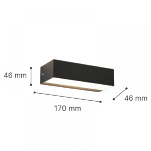 it-Lighting Martin LED 9W 3CCT Outdoor Up-Down Wall Lamp Grey D:17cmx4.6cm (80200830)