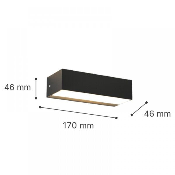 it-Lighting Martin LED 9W 3CCT Outdoor Up-Down Wall Lamp Grey D:17cmx4.6cm (80200830)