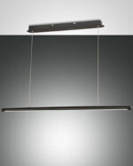 Κρεμαστό Φωτιστικό   Fabas Luce Mason LED 42W  Μαύρο Με Dimmer  4320lm Θερμό 3000K – 3696-45-101