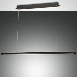 Κρεμαστό Φωτιστικό   Fabas Luce Mason LED 42W  Μαύρο Με Dimmer  4320lm Θερμό 3000K – 3696-45-101