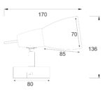 Φωτιστικό Σποτ Μπρονζέ με Λευκό Γυαλί 1xE14 ACA DECOR – MC542GAB