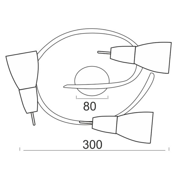 Φωτιστικό Σποτ Ροζέτα Μπρονζέ με Λευκό Γυαλί 1xE14 ACA DECOR – MC542GAB3E