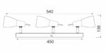 ΣΠΟΤ 3xE14 ΜΠΑΡΑ ΓΥΑΛΙ ΝΙΚΕΛ ΜΑΤ KAMET ACA DECOR – MC542NM3