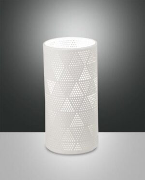 Επιτραπέζιο Φωτιστικό   Fabas Luce Micol E27 Λευκό Με Διακόπτη    – 3528-30-102