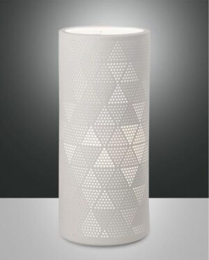 Επιτραπέζιο Φωτιστικό   Fabas Luce Micol E27 Λευκό Με Διακόπτη    – 3528-35-102