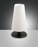 Επιτραπέζιο Φωτιστικό   Fabas Luce Milady G9 Μαύρο Με Dimmer Αφής    – 3576-30-101