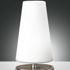 Επιτραπέζιο Φωτιστικό   Fabas Luce Milady G9 Νίκελ Σατινέ Με Dimmer Αφής    – 3576-30-178
