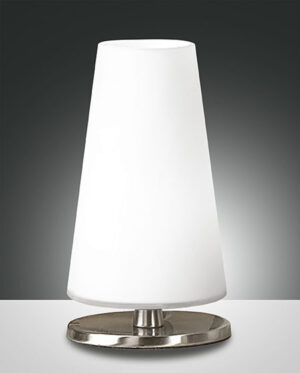 Επιτραπέζιο Φωτιστικό   Fabas Luce Milady G9 Νίκελ Σατινέ Με Dimmer Αφής    – 3576-30-178