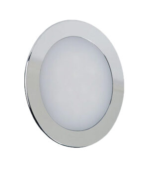 LED Πάνελ Στρογγυλό 12W Χρώμιο V-TAC Με Driver Θερμό Λευκό 3000K – 6340