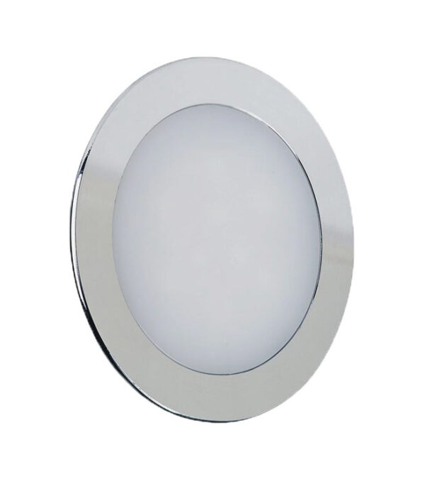 LED Πάνελ Στρογγυλό 12W Χρώμιο V-TAC Με Driver Θερμό Λευκό 3000K – 6340