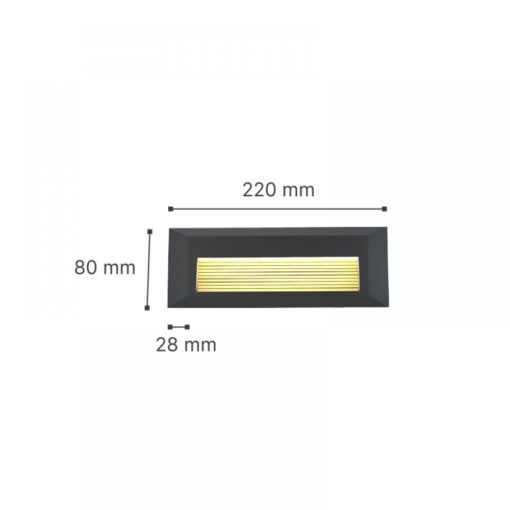 it-Lighting Mono LED 3W 3CCT Outdoor Wall Lamp White D:22cmx2.8cm (80201720)