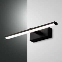 Φωτιστικό Τοίχου  Fabas Luce Nala LED 6W  Μαύρο  IP44 700lm Θερμό 3000K – 3361-21-101