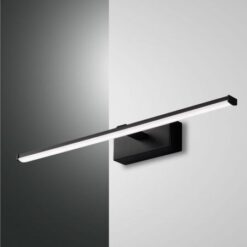 Φωτιστικό Τοίχου  Fabas Luce Nala LED 10W  Μαύρο  IP44 1200lm Θερμό 3000K – 3361-26-101