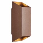 Nordlux Nico Square 22  Φωτιστικό Τοίχου Rusty IP54 GU10  Αλουμίνιο/Γυάλινο –  2218221009