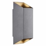 Nordlux Nico Square 22 Φωτιστικό Τοίχου Ανθρακί IP54 GU10 Αλουμίνιο/Γυάλινο – 2218221050