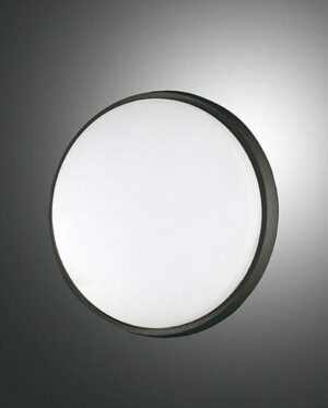 Φωτιστικό Οροφής  Fabas Luce Olly LED 23W  Μαύρο  IP54 2670lm Θερμό 3000K – 3315-61-101