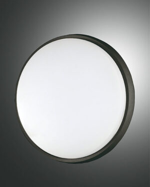 Φωτιστικό Οροφής  Fabas Luce Olly LED 30W  Μαύρο  IP54 3210lm Θερμό 3000K – 3315-65-101
