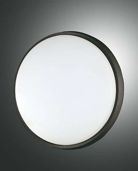 Φωτιστικό Οροφής  Fabas Luce Olly LED 30W  Μαύρο  IP54 3210lm Θερμό 3000K – 3315-65-101