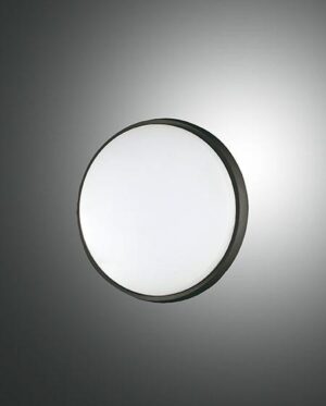 Φωτιστικό Οροφής  Fabas Luce Olly LED 10W  Μαύρο  IP54 1030lm Θερμό 3000K – 3315-69-101