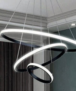 Κρεμαστό Γραμμικό Φωτιστικό ORIO σε Σχήμα Κύκλου με Οπάλ Κάλυμα ACA