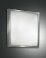Φωτιστικό Οροφής  Fabas Luce Osaka 2X E27 Νίκελ Σατινέ     – 2867-61-178