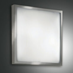 Φωτιστικό Οροφής  Fabas Luce Osaka 2X E27 Νίκελ Σατινέ     – 2867-61-178