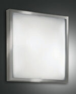 Φωτιστικό Οροφής  Fabas Luce Osaka LED  24W  Νίκελ Σατινέ   2400lm Θερμό 3000K – 3565-65-178