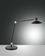 Επιτραπέζιο Φωτιστικό   Fabas Luce Panarea LED 10W  Μαύρο Με Dimmer Αφής  1020lm Θερμό – Ψυχρό – 3675-30-101