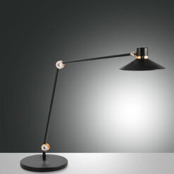 Επιτραπέζιο Φωτιστικό   Fabas Luce Panarea LED 10W  Μαύρο Με Dimmer Αφής  1020lm Θερμό – Ψυχρό – 3675-30-101