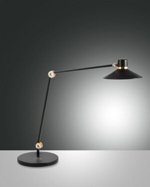 Επιτραπέζιο Φωτιστικό   Fabas Luce Panarea LED 10W  Μαύρο Με Dimmer Αφής  1020lm Θερμό – Ψυχρό – 3675-30-101