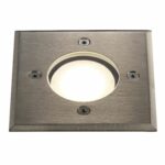 Nordlux Pato Square Χωνευτό Φωτιστικό Inox IP65 GU10 Γυάλινο/Μεταλλικό – 83840034
