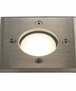 Nordlux Pato Square Χωνευτό Φωτιστικό Inox IP65 GU10 Γυάλινο/Μεταλλικό – 83840034