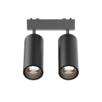 InLight Φωτιστικό LED 2x9W 3000K για Ultra-Thin μαγνητική ράγα σε μαύρη απόχρωση D:16cmX4,4cm (T03801-BL)