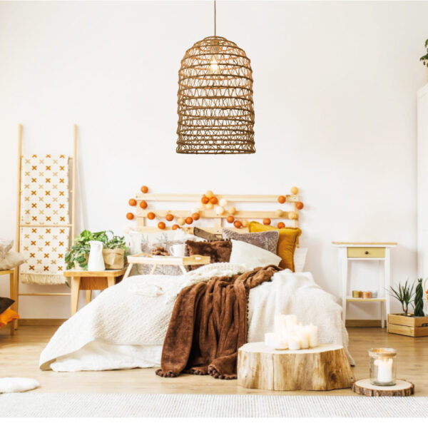 InLight Κρεμαστό Φωτιστικό από σχοινί 1xE27 D:35cm (4048-B)