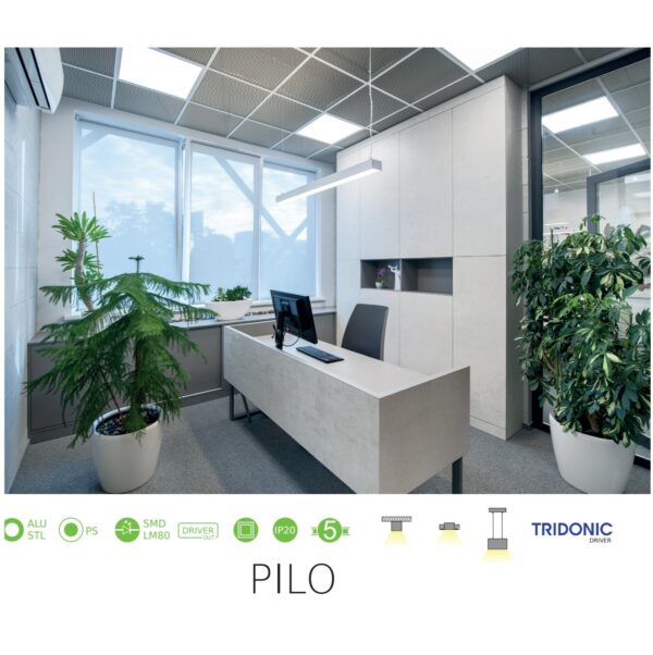 LED Πάνελ Τετράγωνο Χωνευτό 30X120 40W ACA 120° 4500lm Ψυχρό 6500K – PILO301204065