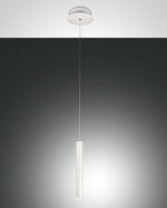Κρεμαστό Φωτιστικό   Fabas Luce Prado LED 6.5W  Λευκό Steps dimmable  720lm Θερμό 3000K – 3685-40-102