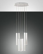 Κρεμαστό Φωτιστικό   Fabas Luce Prado LED 52W  Λευκό Steps dimmable  5760lm Θερμό 3000K – 3685-47-102