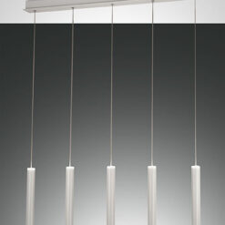 Κρεμαστό Φωτιστικό   Fabas Luce Prado LED 33W  Λευκό Steps dimmable  3600lm Θερμό 3000K – 3685-48-102