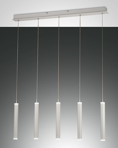 Κρεμαστό Φωτιστικό   Fabas Luce Prado LED 33W  Λευκό Steps dimmable  3600lm Θερμό 3000K – 3685-48-102