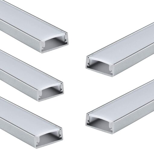 Προφίλ Αλουμινίου Mini για LED Ταινίες με Οπάλ Κάλυμμα 2m ACA – P109U