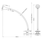 Φωτιστικό με Σφιγκτήρα Reality LED 3W  Μαύρο Πλαστικό 260lm 3000K  R22398102