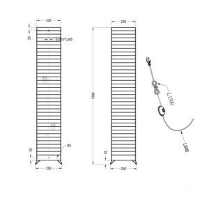 Φωτιστικό Δαπέδου Reality   2xE27 Λευκό Μεταλλικό  R40122001